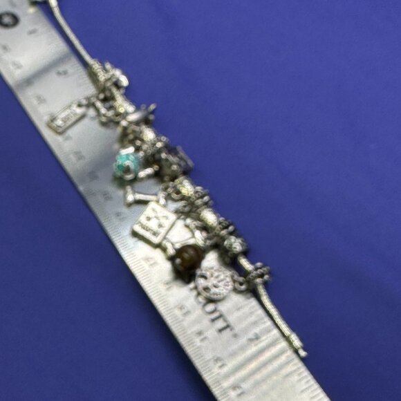 Pandora-Style “World Traveler” Theme Charm Bracelet - Picture 7 of 9